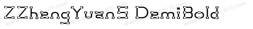 ZZhengYuanS DemiBold字体转换
